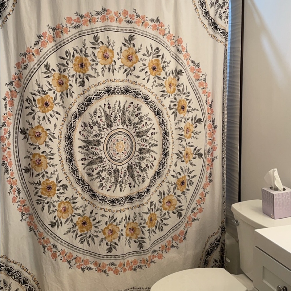 Floral Mandala Shower Curtain